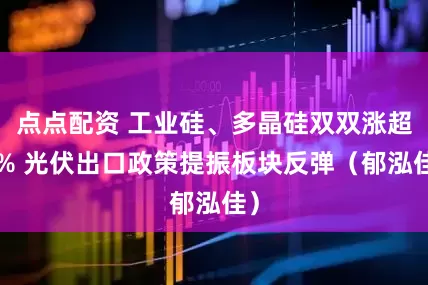 点点配资 工业硅、多晶硅双双涨超4% 光伏出口政策提振板块反弹（郁泓佳）