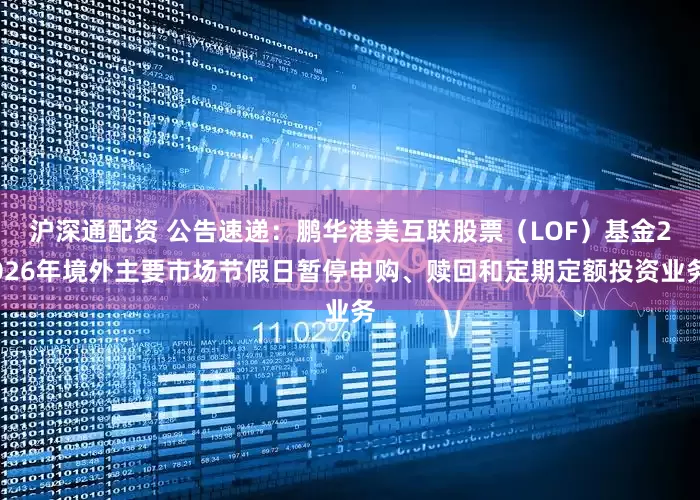 沪深通配资 公告速递：鹏华港美互联股票（LOF）基金2026年境外主要市场节假日暂停申购、赎回和定期定额投资业务