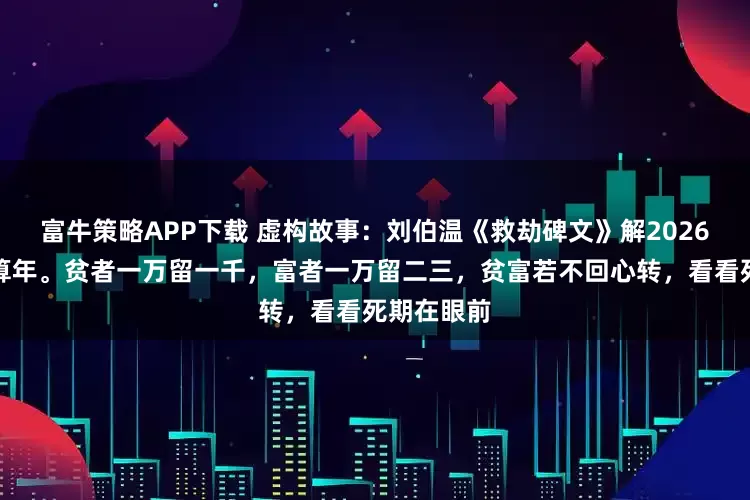 富牛策略APP下载 虚构故事：刘伯温《救劫碑文》解2026：天道清算年。贫者一万留一千，富者一万留二三，贫富若不回心转，看看死期在眼前